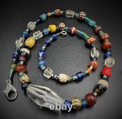 Dzi Vintage Antique Trade Old Himalayan India Tibetan Nepal Afghani Beads String