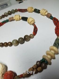 Eastern Bactrian Antique Vintage Gems Jewelry Old Beads Necklace