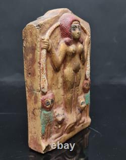 Egyptian Plaque Queen of Night Old Babylon RARE ANCIENT EGYPTIAN ANTIQUITIES BC