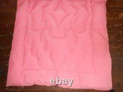 Eiderdown Feather Antique Vintage Rose Pink Single Bed Cotton Sateen Old Downton