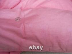 Eiderdown Feather Antique Vintage Rose Pink Single Bed Cotton Sateen Old Downton