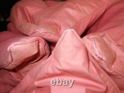 Eiderdown Feather Antique Vintage Rose Pink Single Bed Cotton Sateen Old Downton