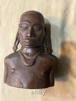 Figurine Figure Statue ROSEWOOD 1926 Antique Vintage Period Old Rare PAIR