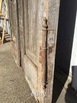 French Doors Old Antique Vintage Tall Narrow Mahogany
