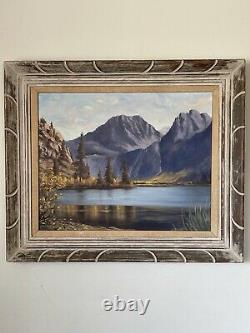 GORGEOUS OLD ANTIQUE CALIFORNIA PLEIN AIR LANDSCAPE OIL PAINTING VINTAGE 1950s