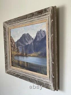 GORGEOUS OLD ANTIQUE CALIFORNIA PLEIN AIR LANDSCAPE OIL PAINTING VINTAGE 1950s