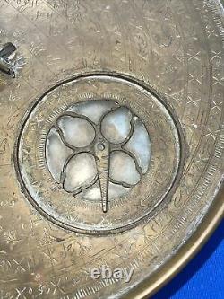 Genuine Brass Antique Islamic Persian Astrolabe Extremely Old Engraved 1700