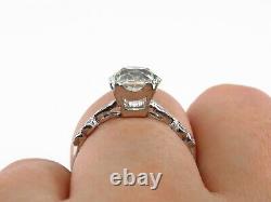Gia 2.30ct Antique Vintage Old European Cut Diamond Engagement Wedding Ring Pt
