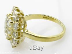 Gia 4.70ct Antique Vintage Old Cushion Diamond Engagement Wedding Cluster Ring