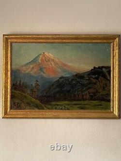 Gorgeous Antique Plein Air Landscape Oil Painting Old Vintage Impressionist 1950