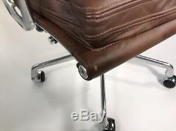 HERMAN MILLER EAMES ALUMINUM GROUP EXECUTIVE LEATHER VINTAGE NEWithOLD STOCK