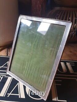 HUGE Antique vintage old hallmarked Silver photo Frame Birmingham 1919