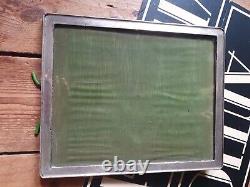 HUGE Antique vintage old hallmarked Silver photo Frame Birmingham 1919