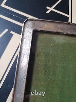 HUGE Antique vintage old hallmarked Silver photo Frame Birmingham 1919