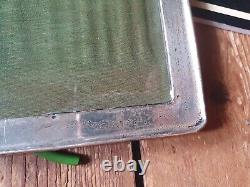 HUGE Antique vintage old hallmarked Silver photo Frame Birmingham 1919