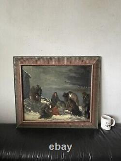 Hilde Kayn Antique Impressionist Oil Painting Old Vintage Modern Ashcan New York