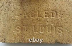 Historical Laclede St. Louis Antique Old Vintage Brick Great Color