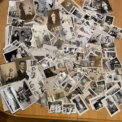 Huge Lot of Vintage Antique Black & White 230 Photos Old Pictures Photographs