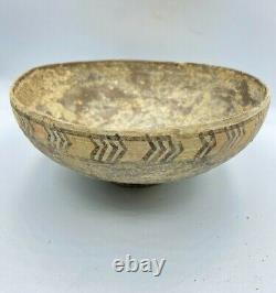 Indus Valley Antiquities Old Pottery Painted Pot Bowl Antique