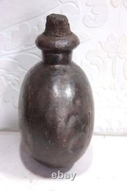 Iron Water Pot Indian Vintage Old Antique Rare Decorative Collectible