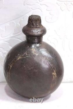 Iron Water Pot Indian Vintage Old Antique Rare Decorative Collectible