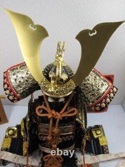 Japanese Old Vintage Samurai Armor Helmet Set Syugetsu From Japan