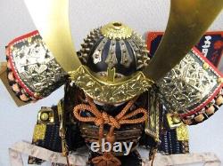 Japanese Old Vintage Samurai Armor Helmet Set Syugetsu From Japan