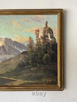 Joseph Frey Antique California Plein Air Landscape Oil Painting Old Vintage 1938
