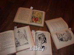 LOT old 8 Vintage antique set wizard of oz book collection Frank Baum collection