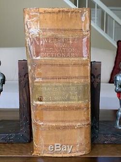 Large Antique 1925 Webster's New International Dictionary Old Vintage Huge Book