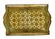 Large Old Antique/Vintage Florentine Gilt Tole Painted Wood Tray, Italy 19-1/2