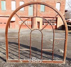 Large Wide Antique Gothic Arched Dome Top Palladian Window Old Vintage 5265-15