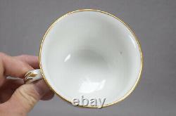 Locre La Courtille Paris Purple Red Gold Floral Breakfast Cup & Saucer 1773-1824