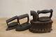 Lot 3 Iron Charcoal Iron Meiji Era Retro Antique Collection Old Vintage JAPAN