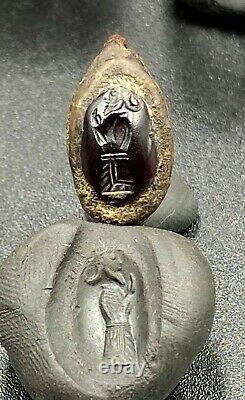 Lot Antique Vintage Old Ancient Sasanian Jewelry Bronze Intaglio Signet Rings