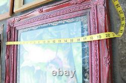 Lot OLD 3d LENTICULAR Prints Framed Antique Vintage Religious Christian DEEP OS