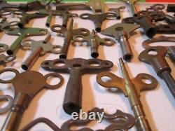 Lot Of 40 Old Antique Vintage Clock Skate Toy Wind Up Keys Radiator No Skeleton