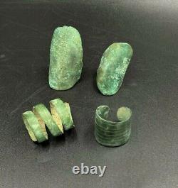 Lot Old Antique Jewelry Bronze Rings Ancient Byzantine Empire Antiquity