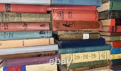 Lot of 50 Vintage Old Rare Antique Hardcover Books Mixed Color Random Home Decor