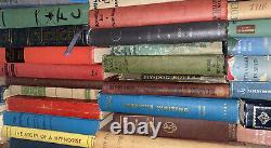 Lot of 50 Vintage Old Rare Antique Hardcover Books Mixed Color Random Home Decor