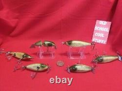 Lot of Vintage CREEK CHUB Fishing Lures! W@W ANTIQUE OLD WOOD BAITS