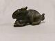 Lovely Gemstone Rabbit 134mm Length Old Carved Ornament Vintage Collectable