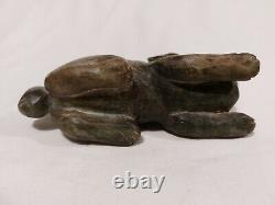 Lovely Gemstone Rabbit 134mm Length Old Carved Ornament Vintage Collectable