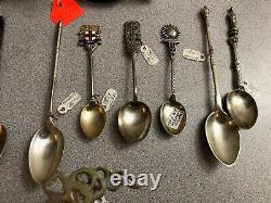 Misc Antique Vintage Silver plate/other Utensils. Old and ornate collectibles