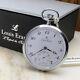 NOS Louis Erard Palladium Pocket Watch MP100PD02 New Old Stock MSRP $395 with Box