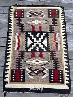 Navajo Blanket Rug Vintage Tribal Native American Indian Art Masters Antique Old