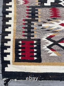 Navajo Blanket Rug Vintage Tribal Native American Indian Art Masters Antique Old