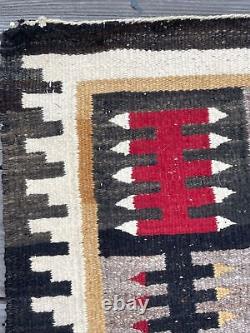 Navajo Blanket Rug Vintage Tribal Native American Indian Art Masters Antique Old