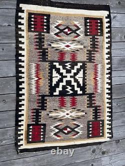 Navajo Blanket Rug Vintage Tribal Native American Indian Art Masters Antique Old
