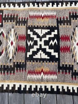 Navajo Blanket Rug Vintage Tribal Native American Indian Art Masters Antique Old